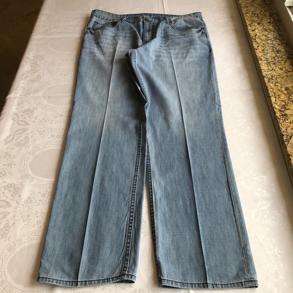 Calvin Klein Jeans Straight-Leg Regular-Fit Blue Denim Jeans Pants Men’s Size 38